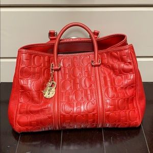 SOLD CH Carolina Herrera Red Handbag